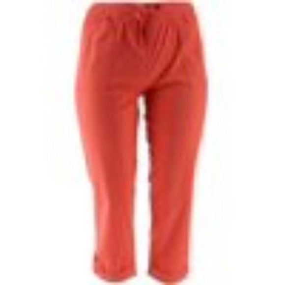 NWT LIZ CLAIBORNE NY JACKIE PULL ON CROP PANTS 28W - Picture 2 of 14